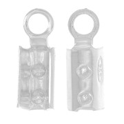 Chiudicordoncino tondo mm. - Fabbricazione europea - 2 in Argento 925 x10