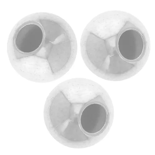 Argento 925 Perle rotonde da 8 mm con foro da 3 mm x5
