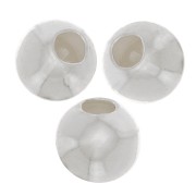 Stopper bead 3 mm con un foro di 0.6mm Argento 925 x2|raw }}