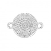 Distanziatore Mandalas da decorare 2 anellini mm.18x12 Argento 925 x1|raw }}