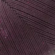Bobina di filo cerato Linhasita per micro macramè 0,75 mm - Nero ciliegia (630) x228m