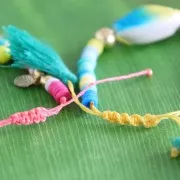 Bobina di filo cerato Linhasita per micro macramè 0,75 mm - Teal (228) x228m