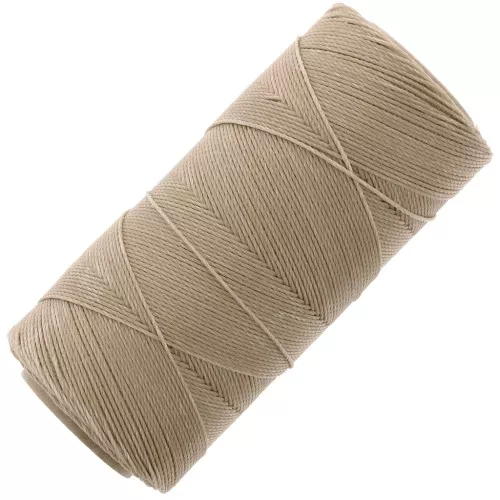 Bobina di filo cerato Linhasita per micro macramè 0,75 mm - Tan (382) x228m