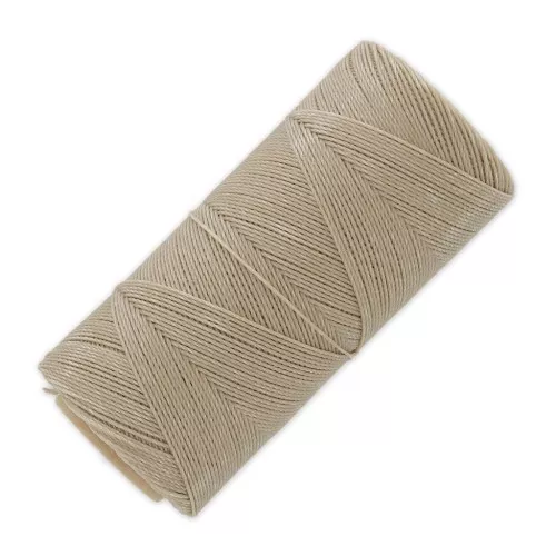 Bobina di filo cerato Linhasita per micro macramè 0,75 mm - Beige (05) x228m