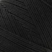 Bobina di filo cerato Linhasita per micro macramè 0,75 mm - Nero x228m