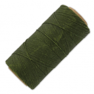 Bobina di filo cerato Linhasita per micro macramè 0,75 mm - Verde oliva (88) x250