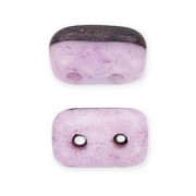 Rulla Duet Beads 3x5 mm Bicolore Black/Opaque Light Rose Ceramic L x10g|raw }}