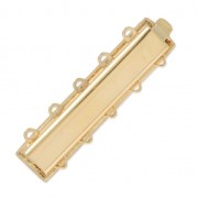 Chiusura a clip 5 file 8x34.5 mm dorato x1