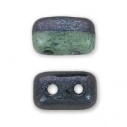 Rulla Duet Beads 3x5 mm Bicolore Black/Opaque Grey Luster x10g|raw }}