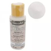 Pittura acrilica decorativa DecoArt Dazzling Metallics - White Pearl x59 ml