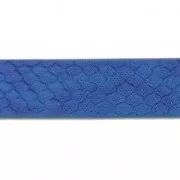 Nastro sintetico effetto rettile 10 mm Blue Metallic x1,2 m