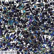 Perline Miyuki Quarter Tila 5x1,2x1,9 mm QTL-455 Blu iris variegato metallizzato x10 g