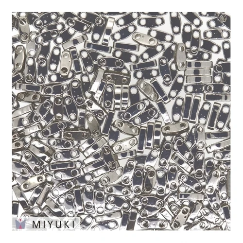 Miyuki Quarter Tila Beads 5x1.2x1.9 mm QTL-194 - Palladium Plated x5g