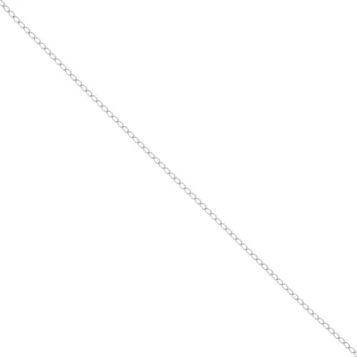 Catena maglia ovale piatta 1.45 mm Acciaio inox x1 m