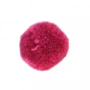 Pompon rotondo sintetico 2 cm Fuchsia Scuro x1