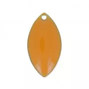 Navette in metallo e resina epossidica 19x10 mm Senape x 8