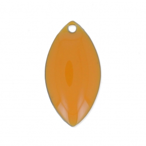 Navette in metallo e resina epossidica 19x10 mm Senape x 8