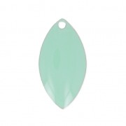 Navette in metallo e resina epossidica 19x10 mm Verde acqua x 8|raw }}