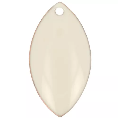 Navette in metallo e resina epossidica 19x10 mm Crema x 8