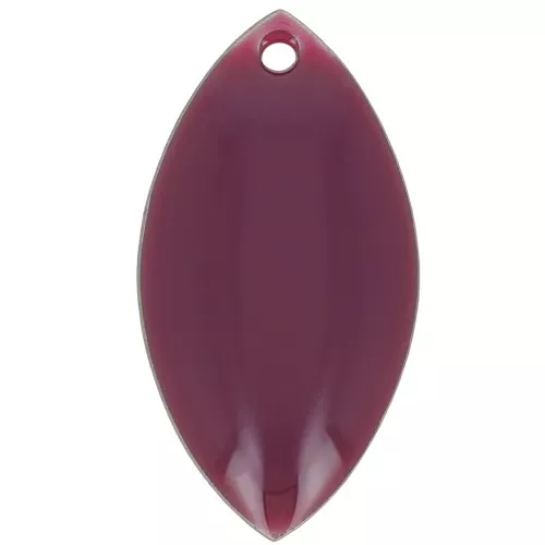 Navette in metallo e resina epossidica 19x10 mm Viola x 8