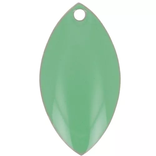 Navette in metallo e resina epossidica 19x10 mm Mint x 8