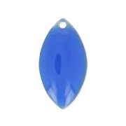 Navette in metallo e resina epossidica 19x10 mm Blu elettrico x 8