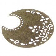 Pendenti leggeri filigranati Luna 50.5x48 mm bronzo x2