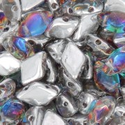 Perle in vetro Gemduo 2 fori 8x5 mm Crystal Petroleum Backlit x10g|raw }}