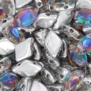 Perle in vetro Gemduo 2 fori 8x5 mm Crystal Petroleum Backlit x10g