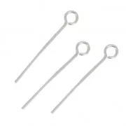 Chiodo ad occhiello in Argento 925 mm. 25x0.6 x10