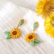 Perle in vetro Rep. Ceca Kite Beads 9x5 mm Jet Mat Laser Leaf x10g