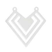 Distanziatore/Pendente  2 anelli Stemma 22x21.5 mm  Argento 925 x1|raw }}