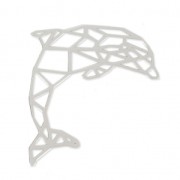 Distanziatore/Pendente  origami Dauphin 33.80x27.30 mm Argento 925 x1|raw }}