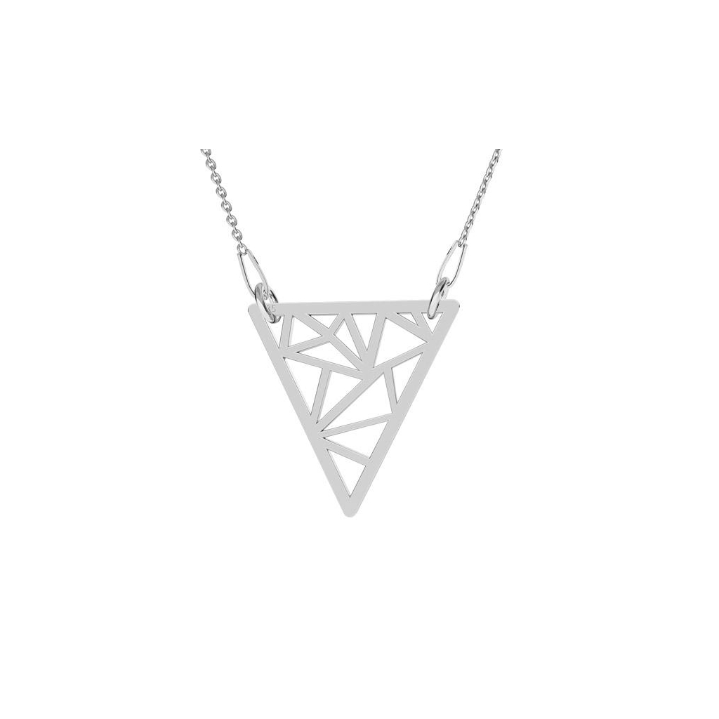 MATERIA Orecchini A Triangolo In Argento 925 – Pendenti A V Minimal – Gioielli Donna