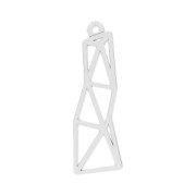 Pendente volpe origami 23.4 mm Argento 925 x1