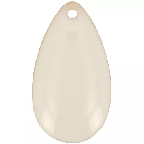 Gocce in metallo e resina epossidica 21x11.5mm Crema x 8