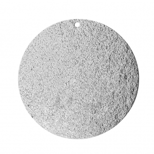 Medaglietta in metallo diamantata 35mm rodiato x1