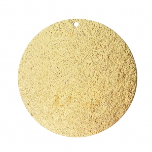 Medaglietta in metallo diamantata 35mm dorato x1