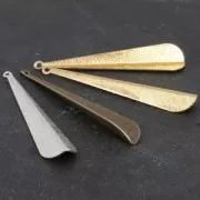 Pendente  in metallo diamantata 53x11 mm dorato x1