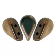 Perle in vetro Amos® par Puca® 5x8mm Dark Bronze x10g