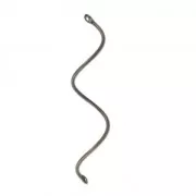 Distanziatore spirale di metallo 2 trous 43 mm bronzo x2