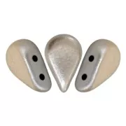 Perle in vetro Amos® par Puca® 5x8mm Beige Metallic Mat x10g