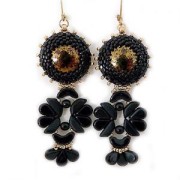 Perle in vetro Amos® par Puca® 5x8mm Blue Metallic Mat x10g