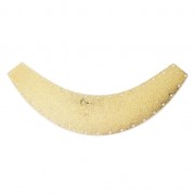 Distanziatore torque multi-foro in metallo diamantata mezza luna 56x60 mm dorato x1|raw }}