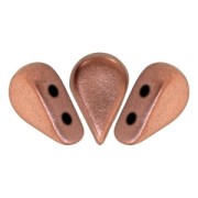 Perle in vetro Amos® par Puca® 5x8mm Light Copper Mat x10g|raw }}