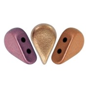 Perle in vetro Amos® par Puca® 5x8mm Gold Iris Mat x10g|raw }}