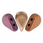 Perle in vetro Amos® par Puca® 5x8mm Gold Iris Mat x10g