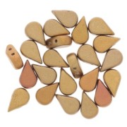 Perle in vetro Amos® par Puca® 5x8mm Gold Iris Mat x10g