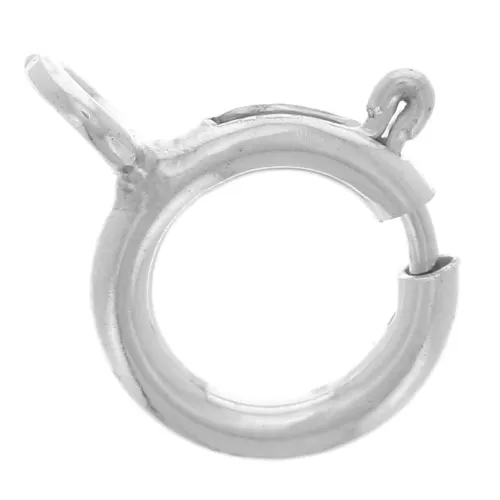 Chiusura a molla 6mm con anello chiuso Argento 925 x1