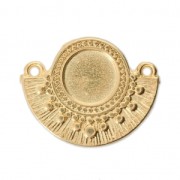 Distanziatore etnico 2 anelli da personalizzare 20mm Dorato con oro fino